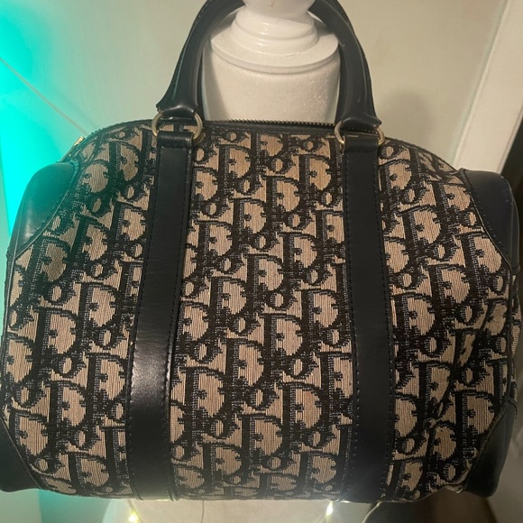 Vintage Dior Trotter bag in Navy Blue - Picture 1 of 6